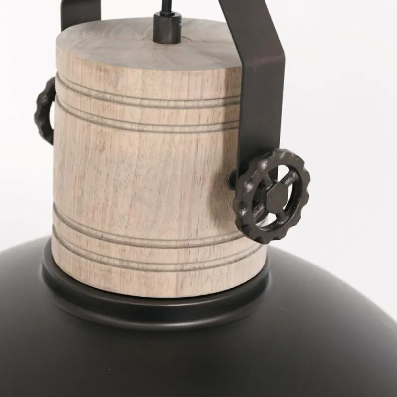 Lampes Industrielles-Luminaires Steinhauer Suspension Steinhauer Gearwood Anthracite, 1 lumière