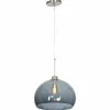 Suspension Verre Fumé-Luminaires Steinhauer Suspension Steinhauer Gramineus Acier inoxydable, 1 lumière