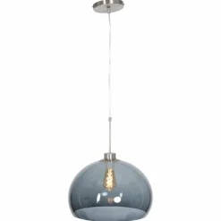 Suspension Verre Fumé-Luminaires Steinhauer Suspension Steinhauer Gramineus Acier inoxydable, 1 lumière