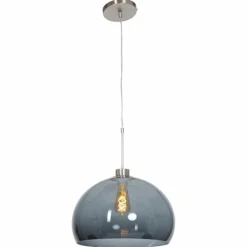 Suspension Verre Fumé-Luminaires Steinhauer Suspension Steinhauer Gramineus Acier inoxydable, 1 lumière