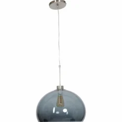 Suspension Verre Fumé-Luminaires Steinhauer Suspension Steinhauer Gramineus Acier inoxydable, 1 lumière