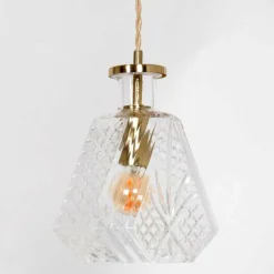 Luminaires Steinhauer Suspension Steinhauer Grazioglass Laiton, 1 lumière