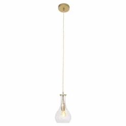 Luminaires Steinhauer Suspension Steinhauer Grazioglass Laiton, 1 lumière