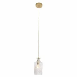 Luminaires Steinhauer Suspension Steinhauer Grazioglass Laiton, 1 lumière