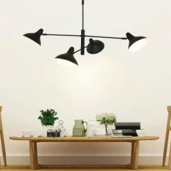 Lampes Industrielles-Luminaires Steinhauer Suspension Steinhauer Kasket Noir, Blanc, 4 lumières