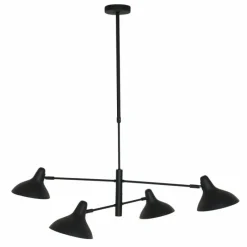 Lampes Industrielles-Luminaires Steinhauer Suspension Steinhauer Kasket Noir, Blanc, 4 lumières