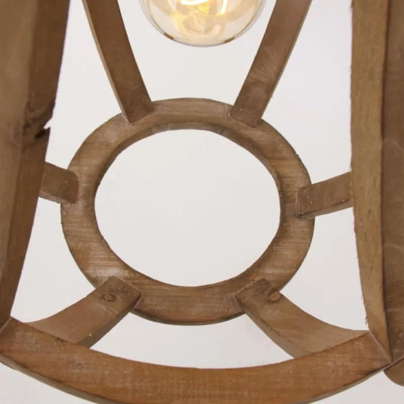 Lampes En Bois-Luminaires Steinhauer Suspension Steinhauer liberty bell Brun, 1 lumière