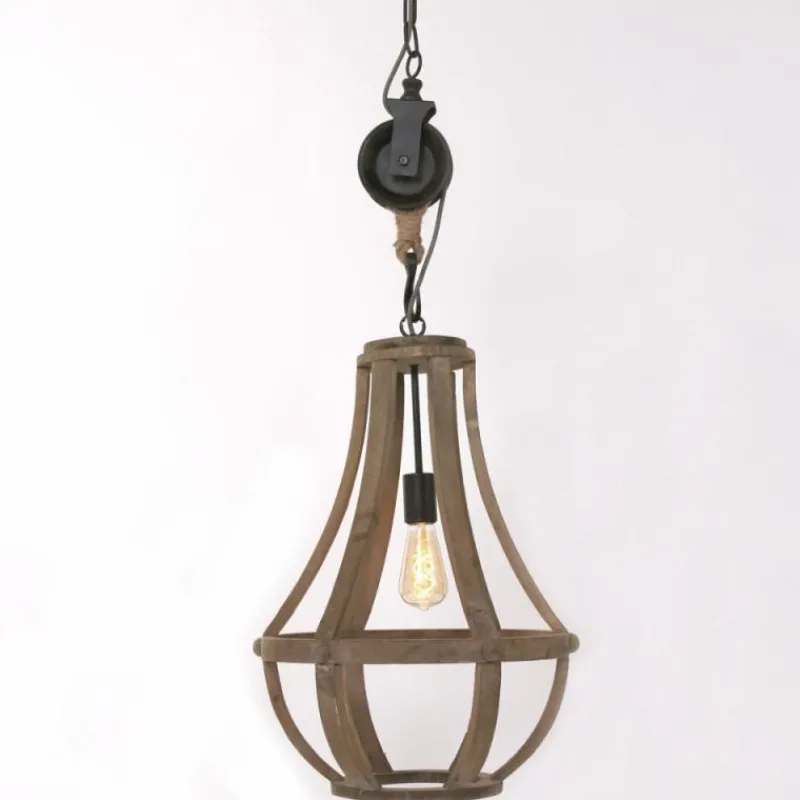 Lampes En Bois-Luminaires Steinhauer Suspension Steinhauer liberty bell Brun, 1 lumière