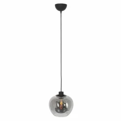 Suspension Verre Fumé-Luminaires Steinhauer Suspension Steinhauer Lotus Noir, 1 lumière