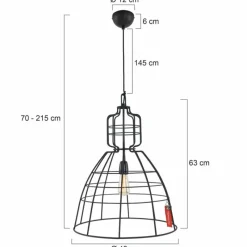 Lampes Industrielles-Luminaires Steinhauer Suspension Steinhauer Mark III Noir, 1 lumière
