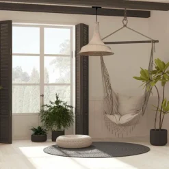 Lampes En Tissu-Luminaires Steinhauer Suspension Steinhauer Marrakesch Noir, 1 lumière