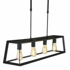 Luminaires Steinhauer Suspension Steinhauer Mats Noir, 4 lumières* Suspensions