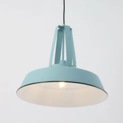 Lampes Industrielles-Luminaires Steinhauer Suspension Steinhauer Mexlite Bleu, 1 lumière