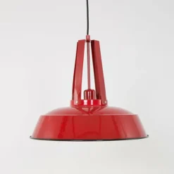 Lampes Industrielles-Luminaires Steinhauer Suspension Steinhauer Mexlite Rouge, 1 lumière