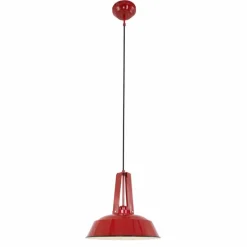 Lampes Industrielles-Luminaires Steinhauer Suspension Steinhauer Mexlite Rouge, 1 lumière