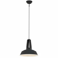 Lampes Industrielles-Luminaires Steinhauer Suspension Steinhauer Mexlite Noir, 1 lumière