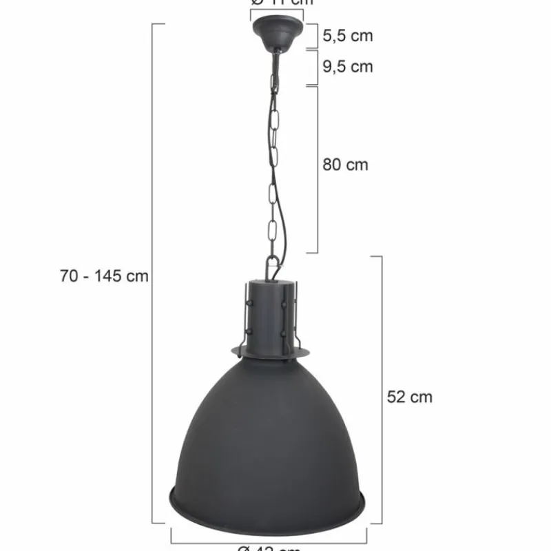 Luminaires Steinhauer Suspension Steinhauer Mexlite Noir, 1 lumière* Suspensions