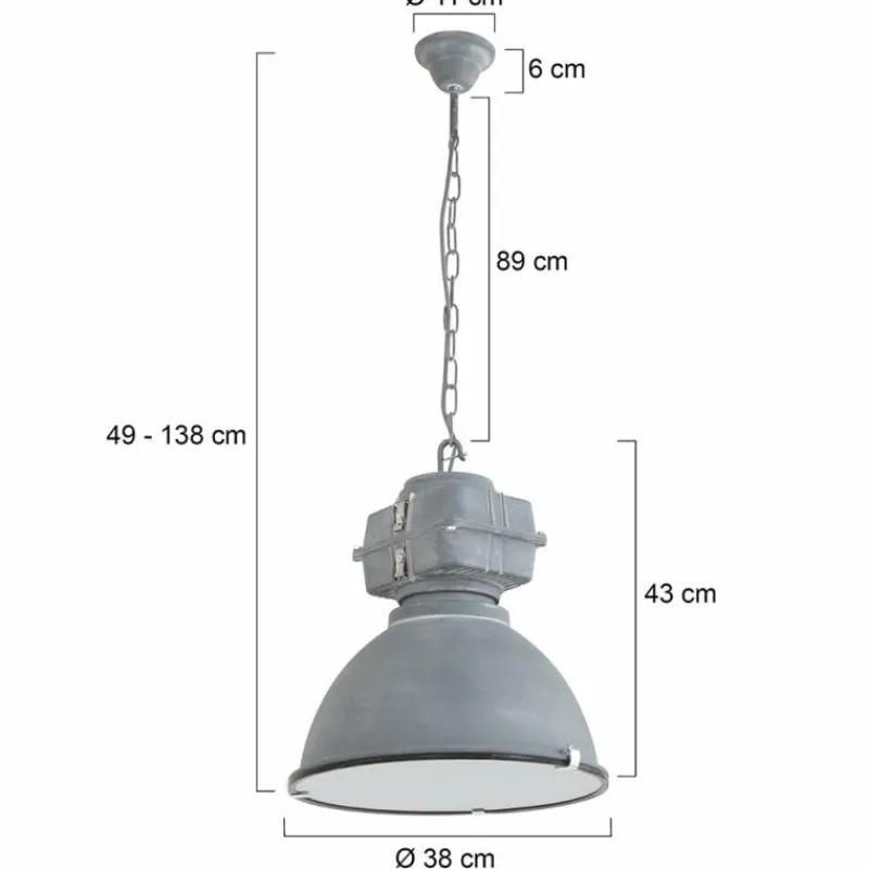 Luminaires Steinhauer Suspension Steinhauer Mexlite Gris, 1 lumière