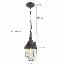 Luminaires Steinhauer Suspension Steinhauer Mexlite Brun, 1 lumière