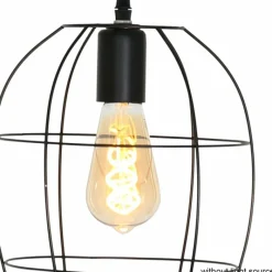 Lampes Industrielles-Luminaires Steinhauer Suspension Steinhauer Minimalics Noir, 1 lumière