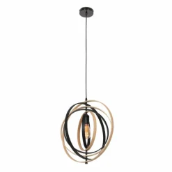 Lampes Vintages & Rétros-Luminaires Steinhauer Suspension Steinhauer Muoversi Noir, 1 lumière