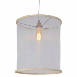 Lampes En Tissu-Luminaires Steinhauer Suspension Steinhauer Predula Blanc, 1 lumière