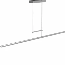Luminaires Steinhauer Suspension Steinhauer Profilo LED Acier brossé, 1 lumière