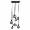 Suspension Verre Fumé-Luminaires Steinhauer Suspension Steinhauer Reflexion Gris, Noir, 1 lumière