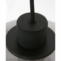 Suspension Verre Fumé-Luminaires Steinhauer Suspension Steinhauer Reflexion Noir, 5 lumières