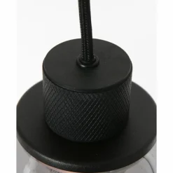 Suspension Verre Fumé-Luminaires Steinhauer Suspension Steinhauer Reflexion Noir, 3 lumières