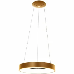 Lampes Dorées-Luminaires Steinhauer Suspension Steinhauer Ringlede Or, Blanc, 1 lumière