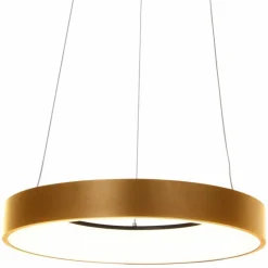 Lampes Dorées-Luminaires Steinhauer Suspension Steinhauer Ringlede Or, Blanc, 1 lumière
