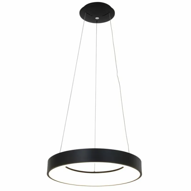 Lampes Industrielles-Luminaires Steinhauer Suspension Steinhauer Ringlede Noir, Blanc, 1 lumière