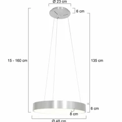 Luminaires Steinhauer Suspension Steinhauer Ringlede Noir, 1 lumière* Éclairage Led