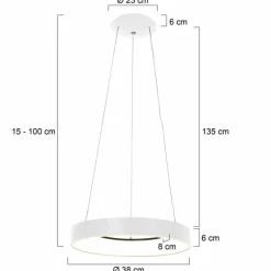 Luminaires Steinhauer Suspension Steinhauer Ringlede Blanc, 1 lumière* Suspensions