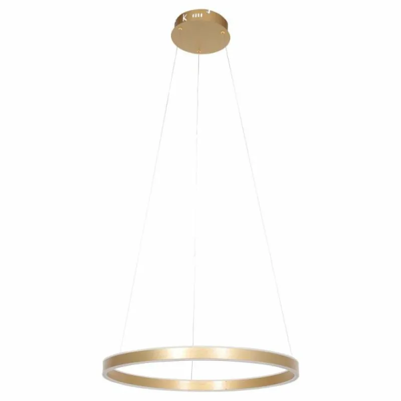 Lampes Dorées-Luminaires Steinhauer Suspension Steinhauer Ringlux LED Or, 2 lumières