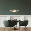 Lampes Dorées-Luminaires Steinhauer Suspension Steinhauer Ringlux LED Or, 3 lumières