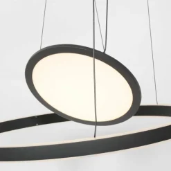 Luminaires Steinhauer Suspension Steinhauer Ringlux LED Noir, 3 lumières* Éclairage Led