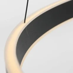 Luminaires Steinhauer Suspension Steinhauer Ringlux LED Noir, 3 lumières* Éclairage Led