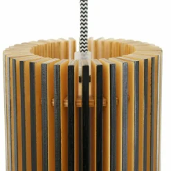 Luminaires Scandinaves-Luminaires Steinhauer Suspension Steinhauer Smukt Hêtre, Noir, 1 lumière