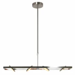 Luminaires Steinhauer Suspension Steinhauer Soleil LED Acier brossé, 4 lumières* Éclairage Led