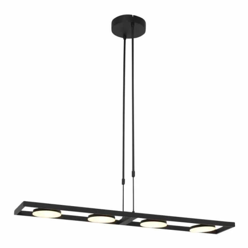Luminaires Steinhauer Suspension Steinhauer Soleil LED Noir, 4 lumières* Éclairage Led