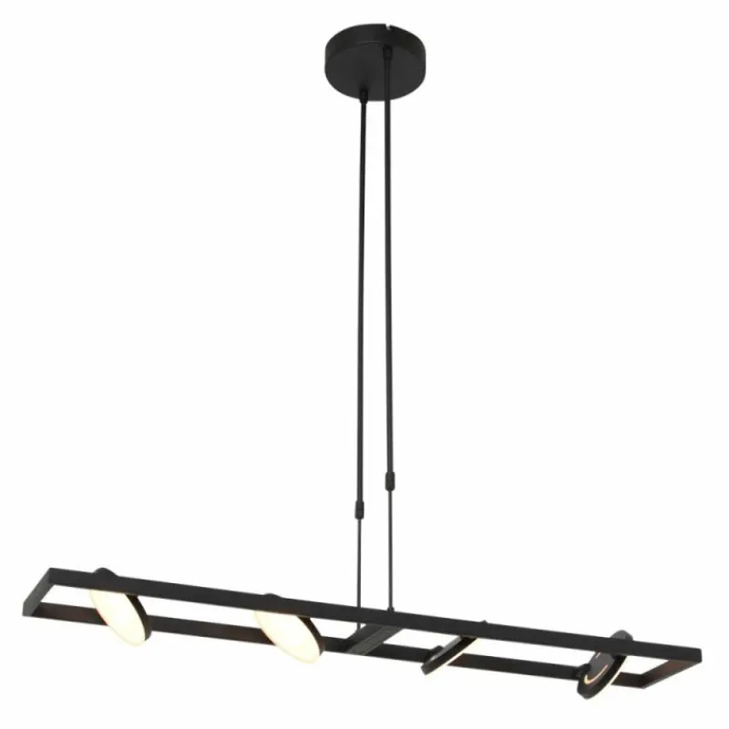 Luminaires Steinhauer Suspension Steinhauer Soleil LED Noir, 4 lumières* Éclairage Led