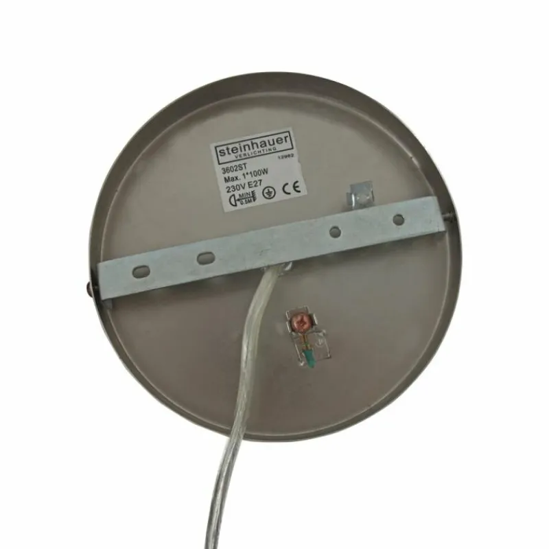 Lampes En Tissu-Luminaires Steinhauer Suspension Steinhauer Sparkled Light Acier brossé, 1 lumière