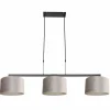 Lampes En Tissu-Luminaires Steinhauer Suspension Steinhauer Stang Noir, 3 lumières