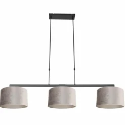 Lampes En Tissu-Luminaires Steinhauer Suspension Steinhauer Stang Noir, 3 lumières