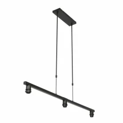 Lampes En Tissu-Luminaires Steinhauer Suspension Steinhauer Stang Noir, 3 lumières