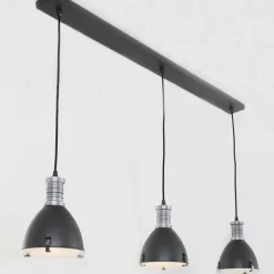 Luminaires Steinhauer Suspension Steinhauer Storm Noir, 3 lumières* Suspensions