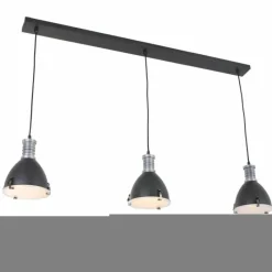 Luminaires Steinhauer Suspension Steinhauer Storm Noir, 3 lumières* Suspensions