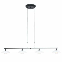Luminaires Steinhauer Suspension Steinhauer Tallerken LED Nickel mat, 4 lumières